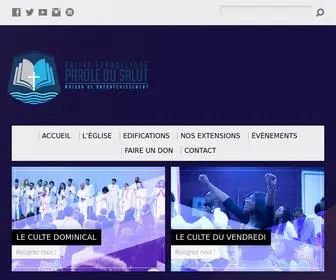 Egliseparoledusalut.org(église évangélique parole du salut Epinay sous sénart) Screenshot