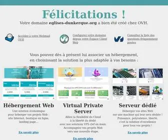 Eglises-Dunkerque.org(OVH accompagne votre évolution grâce au meilleur des infrastructures web) Screenshot