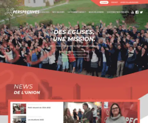 Eglises-Perspectives.org(Accueil) Screenshot