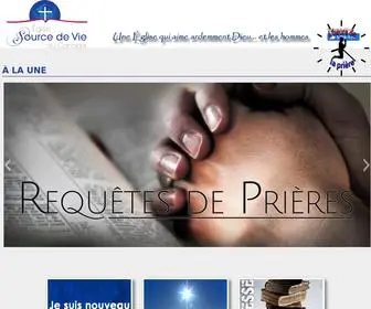 Eglisesourcedevie.org(Une Église qui aime ardemment Dieu) Screenshot