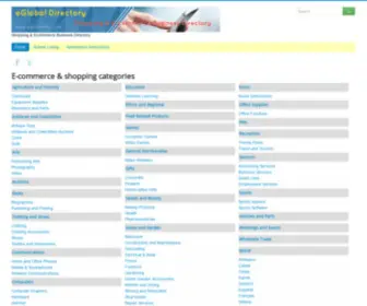 EGlobaldir.com(Shopping & Ecommerce Business Directory) Screenshot