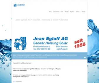 Egloff-AG.ch(Jean Egloff AG ▪︎ Sanitär) Screenshot