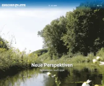 EGLV.de(EMSCHERGENOSSENSCHAFT und LIPPEVERBAND) Screenshot