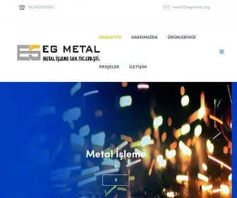 Egmetal.com.tr(Kurumsal Firma Scripti) Screenshot