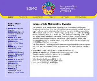 Egmo.org(Mathematical Olympiad) Screenshot