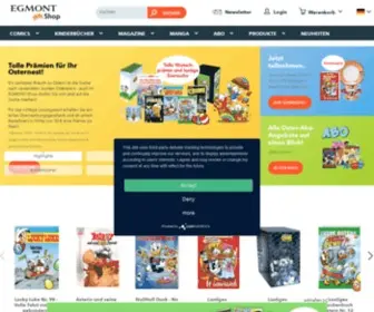Egmont-Shop.de(Comics, Kinderbücher, Mangas & Abos) Screenshot