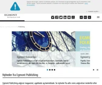Egmontpublishing.dk(Velkommen til Egmont Publishing) Screenshot