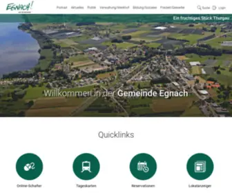 Egnach.ch(Willkommen in der Gemeinde Egnach) Screenshot