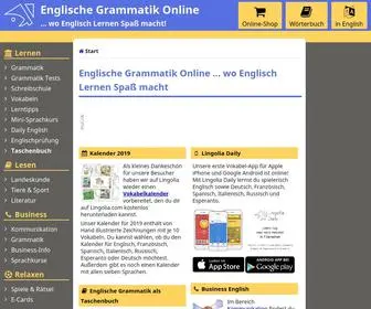 Ego4U.de(Englisch Lernen mit Englische Grammatik Online) Screenshot