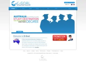 Egoal.com.au(Study in Australia) Screenshot