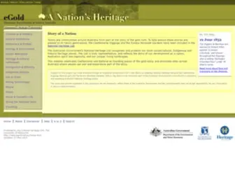 Egold.net.au(Electronic Encyclopedia of Gold in Australia) Screenshot