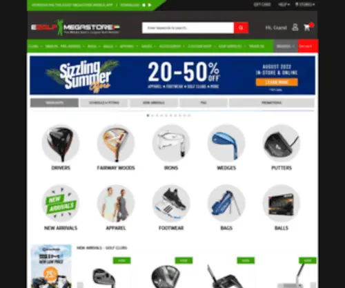 Egolfoutlet.ae(Buy Golf equipment in Dubai and Abu Dhabi. eGolfOutlet) Screenshot