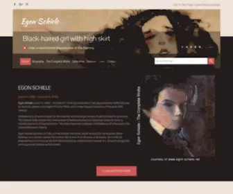 Egon-Schiele.net(Egon Schiele) Screenshot