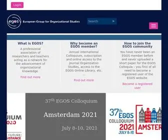 Egosnet.org(European Group for Organizational Studies) Screenshot