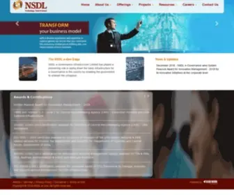 Egov-NSDL.co.in(NSDL e) Screenshot