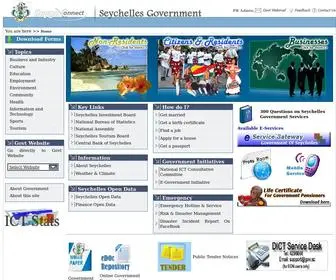 Egov.sc(The Seychelles Government Portal) Screenshot