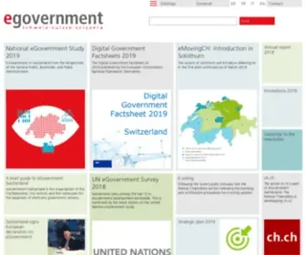 Egovernment.ch(Die digitale verwaltung schweiz (dvs)) Screenshot