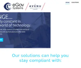 Egovsystems.com(Avenu Insights & Analytics) Screenshot