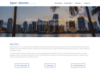 Egozilaw.com(Egozi & Bennett) Screenshot