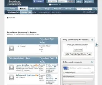 Egpet.net(Petroleum Community Forum) Screenshot