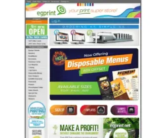 Egprint.net(Your Online Print Super Store) Screenshot