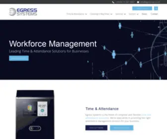 Egress-SYS.co.uk(Biometric Time and Attendance Systems) Screenshot