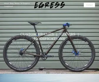 Egressbikes.com(CUSTOM FRAMES) Screenshot
