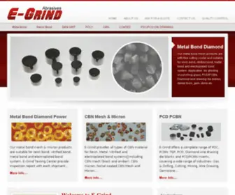 Egrinddiamond.com(Cubic boron nitride) Screenshot