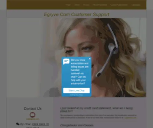 Egryve.com(Support Center) Screenshot