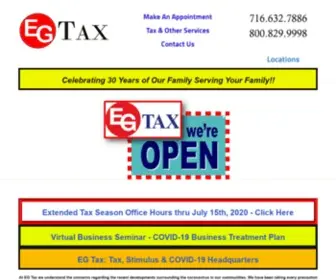 Egtax.com(EG Tax) Screenshot
