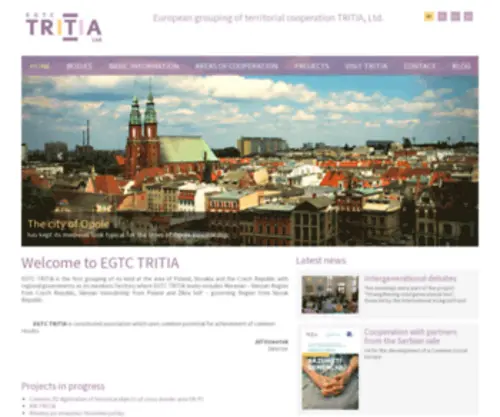 Egtctritia.eu(Home page EGTC TRITIA) Screenshot