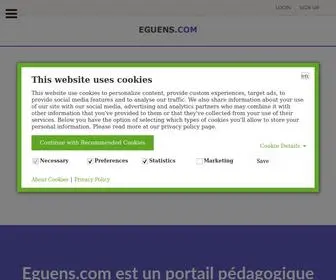 Eguens.com(Site de cours gratuits) Screenshot