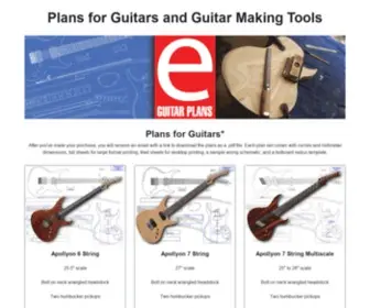 Eguitarplans.com(EGuitar Plans) Screenshot