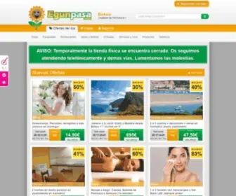 Egunpasa.com(Descuentos y ofertas en tu provincia con hasta el 90% de descuento en ocio) Screenshot