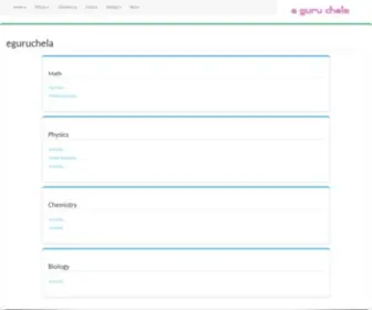 Eguruchela.com(Math and Science formulas) Screenshot