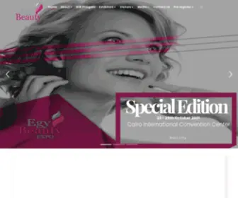 Egybeautyexpo.com(The Leading International Show For Cosmetics) Screenshot