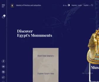 Egymonuments.gov.eg(Discover egypt's monuments) Screenshot