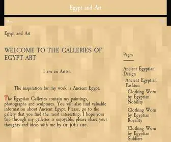 Egyptartsite.com(I am an Artist. The inspiration for my work) Screenshot