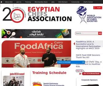 Egyptchefs.com(Egyptian Chefs Association) Screenshot