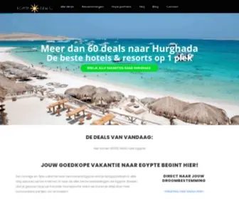 Egyptedeals.nl(Alle Vakantie Aanbiedingen naar Egypte op 1 plek) Screenshot