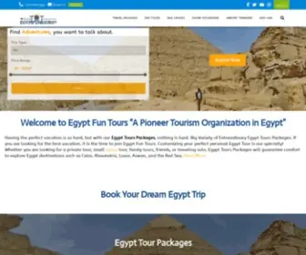 Egyptfuntours.com(Egypt Tours & Tailor) Screenshot