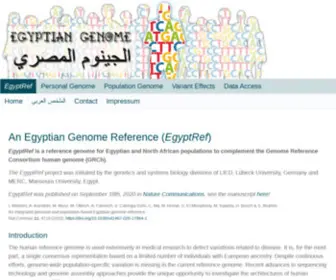 Egyptian-Genome.org(Egyptian Genome) Screenshot