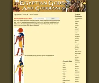 Egyptian-Gods.org(Egyptian Gods and Goddesses) Screenshot