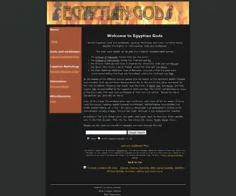 Egyptiangods.co.uk(Egyptian Gods) Screenshot