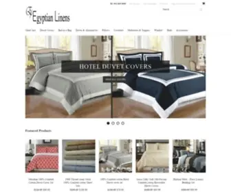 Egyptianlinens.com(Largest supplier of Egyptian cotton) Screenshot