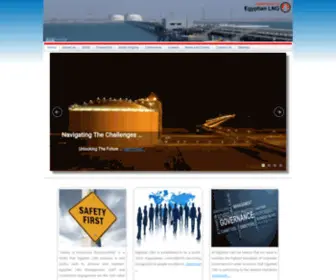 Egyptianlng.com(Egyptian LNG Website) Screenshot