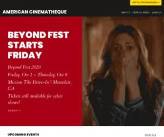 Egyptiantheatre.com(The American Cinematheque) Screenshot