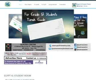 Egyptigstudentroom.com(Egypt IG Student Room) Screenshot
