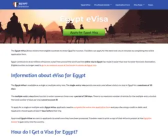 Egyptonlinevisa.com(Travel to Egypt with an Egyptian e) Screenshot