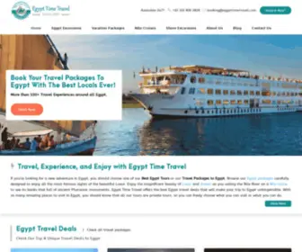 Egypttimetravel.com(Our Egypt Private Tours give you the opportunity to experience the best Egypt tours and activities) Screenshot